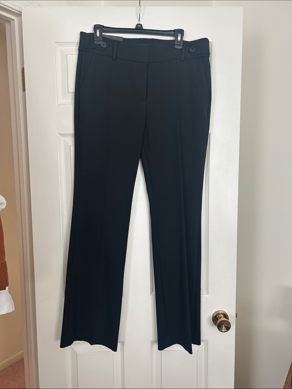 Ann Taylor Black Boot-Cut Dress Pants
